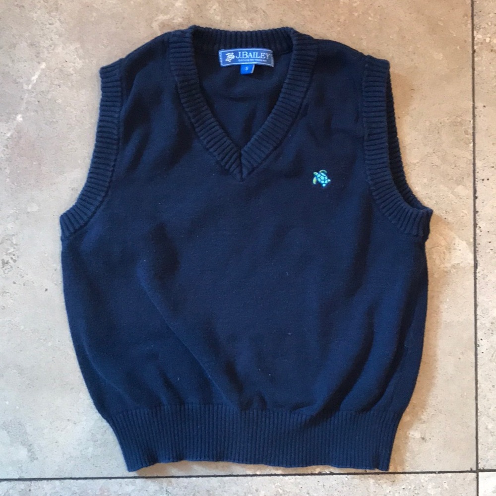 J. Bailey Size 5 Navy vest